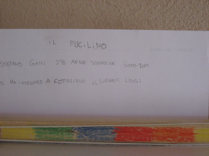Il fucilino - realizzazione di uno dei bambini della seconda classe (anno accademico 2010-11)